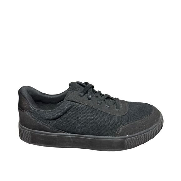 Kids Black Canvas Sneakers kizik size 5Y - Picture 1 of 5